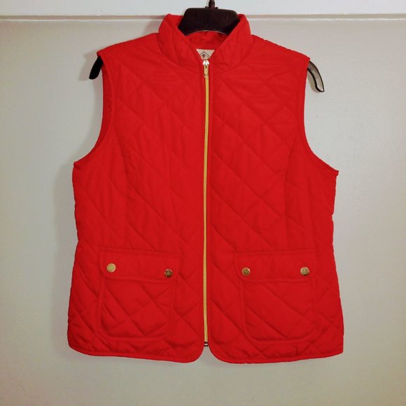 st jhons  bay Jackets & Blazers - Chaleco rojo para mujer    bahia de san juan talla P.L